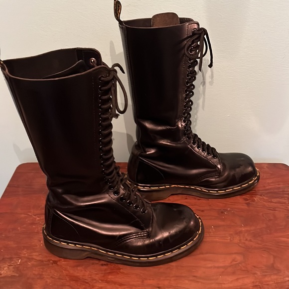Doc Martens 20 Hole Black Punk Rocker Boots US size 6 - Picture 3 of 9